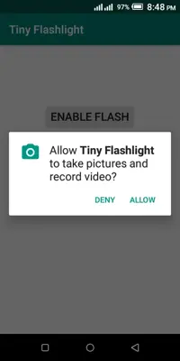 Tiny Flashlight android App screenshot 3